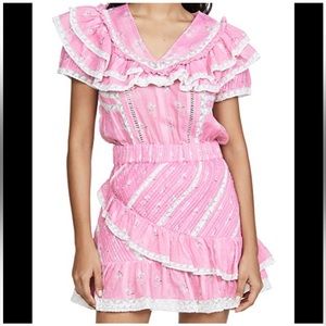 LoveShackFancy Bonita Mini Dress Size: S